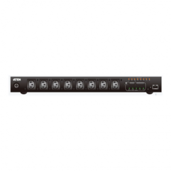 Aten PE8108G-ATA-G 8-Port Intelligent 1U ECO Power Distribution Unit (PDU), Metered & Switched by Outlet (8 x C13) 10Amp | Aten