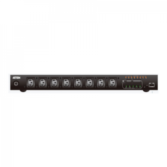 Aten PE8108G-ATA-G 8-Port Intelligent 1U ECO Power Distribution Unit (PDU), Metered & Switched by Outlet (8 x C13) 10Amp | Aten