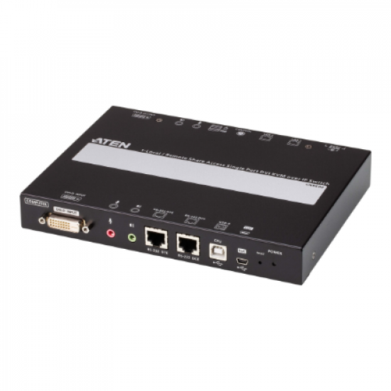 Aten 1-Port/Remote Share Access Single port DVI KVM over IP Switch | CN9600