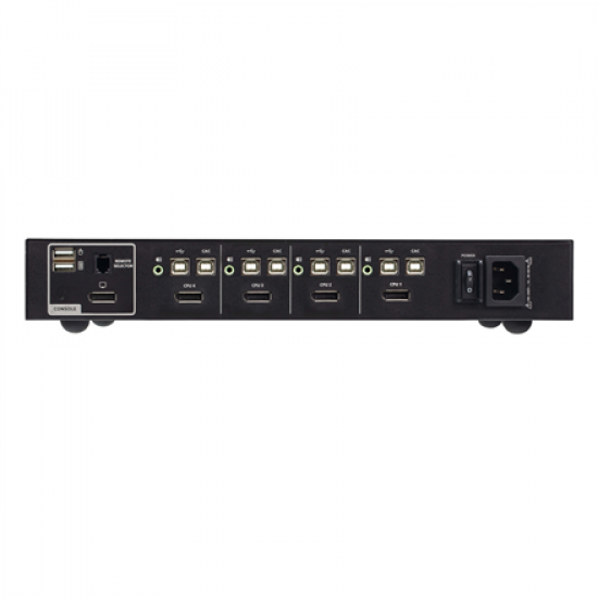 Aten 4P USB DP Single Display PP4 Secure KVM (CAC) | CS1184DP4C
