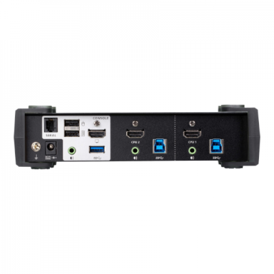 Aten 2-Port USB 3.0 4K HDMI KVMP Switch with Audio Mixer Mode | CS1822