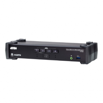 Aten 4-Port USB 3.0 4K HDMI KVMP Switch with Audio Mixer Mode | CS1824