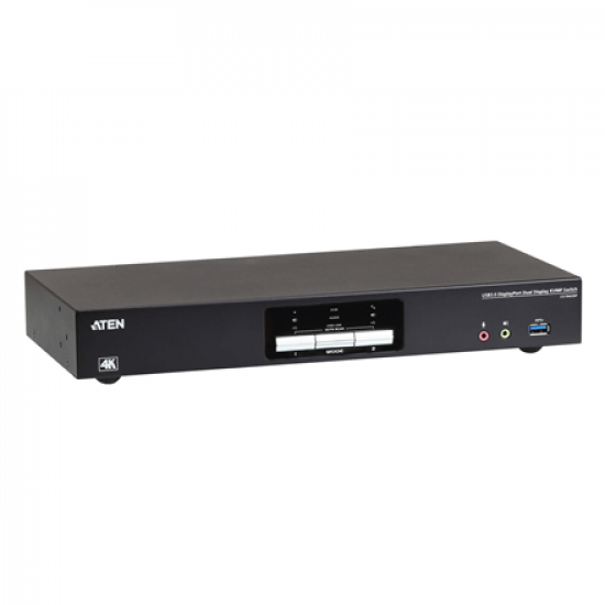 Aten 2 Port USB 3.0 4K DisplayPort Dual Display KVMP Switch | CS1942DP