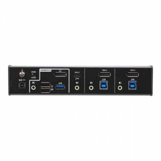 Aten 3-Port USB-C DisplayPort Hybrid KVMP Switch | CS1953