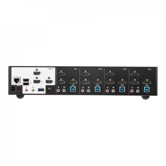 Aten 4-Port USB3.0 4K DisplayPort Triple Display KVMP Switch | CS1964