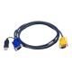 Aten USB KVM Cable with 3 in 1 SPHD and built-in PS/2 to USB converter, 3 m | 2L-5203UP