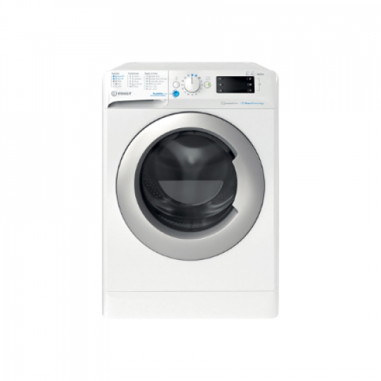 INDESIT | Washing Machine with Dryer | BDE 86436 WSV EE | Energy efficiency class A/D | Front loading | Washing capacity 8 kg | 1400 RPM | Depth 54 cm | Width 59.5 cm | LCD | Drying system | Drying capacity 6 kg | White
