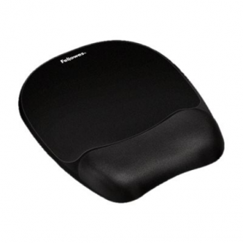 Fellowes | Mouse pad with wrist pillow | 202 x 235 x 25.4 mm | Black