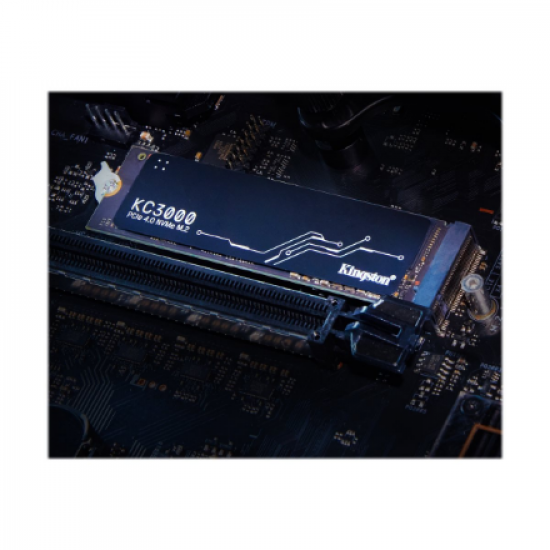 Kingston | SSD | KC3000 | 4096 GB | SSD form factor M.2 2280 | Solid-state drive interface PCIe NVMe Gen 4.0 x 4 | Read speed 7000 MB/s | Write speed 7000 MB/s