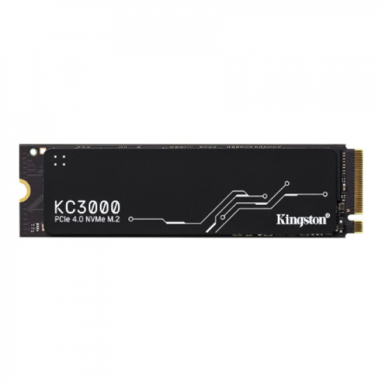 Kingston | SSD | KC3000 | 512 GB | SSD form factor M.2 2280 | Solid-state drive interface PCIe 4.0 NVMe M.2 | Read speed 3900 MB/s | Write speed 7000 MB/s
