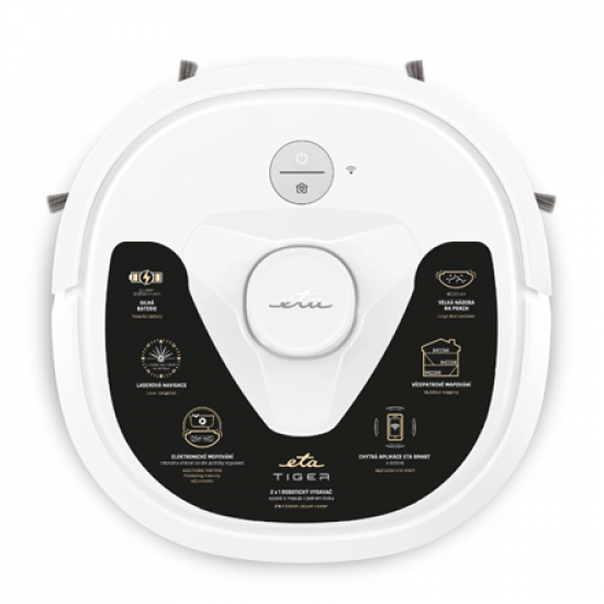 ETA | Robot Vacuum Cleaner | Tiger ETA424290000 | Wet&Dry | Operating time (max) 160 min | Li-ion | 3350 mAh | White