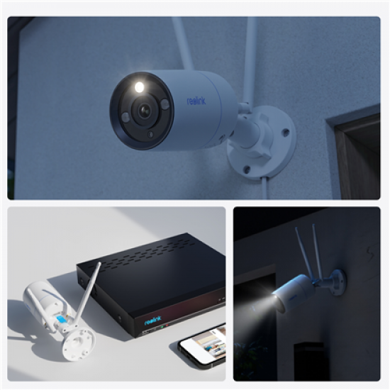 Reolink | 4K WiFi 6 Surveillance Camera | W330 | Bullet | 8 MP | 4mm/F1.6 | IP67 | H.265 | Micro SD, Max. 512 GB
