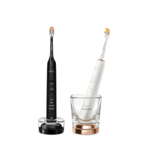 Philips | Electric toothbrush with app | HX9914/69 Sonicare DiamondClean 9000 | Rechargeable | For adults | Number of brush heads included 2 | Number of teeth brushing modes 4 | Black/Rose gold