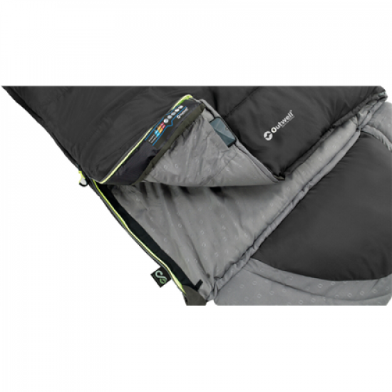 Outwell | Contour | Sleeping Bag | 220 x 85 cm | -13/+16 °C | Left Zipper