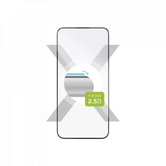 Fixed | Full Cover 2.5D | Screen protector | Apple | iPhone 15 Plus | Tempered Glass | Black