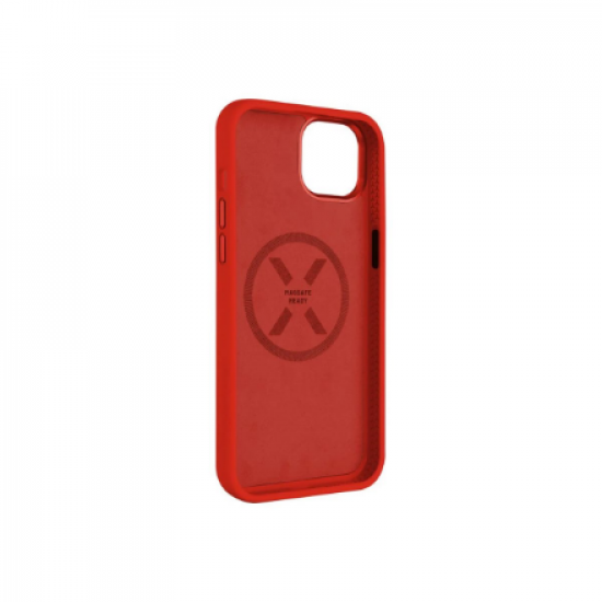 Fixed | MagFlow | Back cover | Apple | iPhone 15 Plus | Liquid silicon | Red
