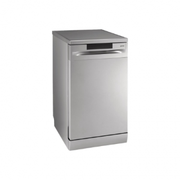 Dishwasher | GS520E15S | Free standing | Width 45 cm | Number of place settings 9 | Number of programs 5 | Energy efficiency class E | Display | AquaStop function | Grey