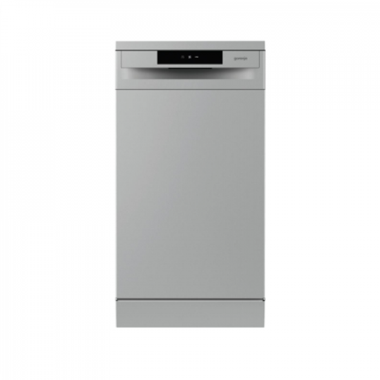 Dishwasher | GS520E15S | Free standing | Width 45 cm | Number of place settings 9 | Number of programs 5 | Energy efficiency class E | Display | AquaStop function | Grey