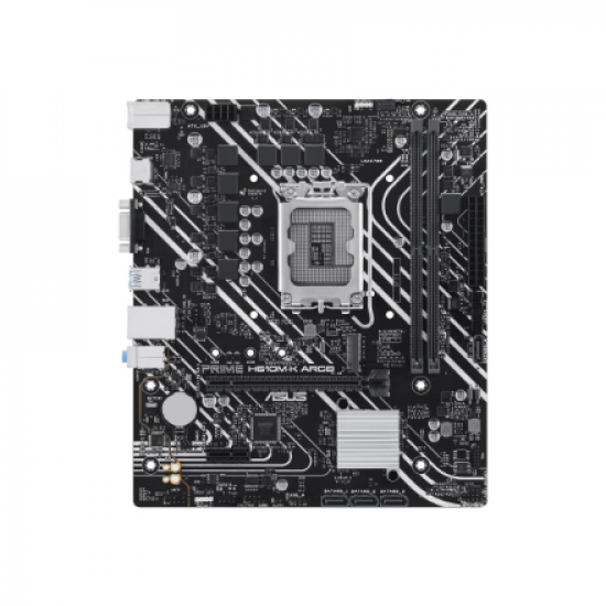 Asus | Processor family Intel H610 | Processor socket LGA1700 Socket | 2 DIMM slots - DDR5, non-ECC, unbuffered | Supported hard disk drive interfaces SATA-600, 1 x M.2 | Number of SATA connectors 4