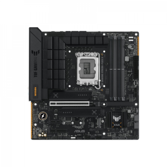 Asus | Processor family Intel B760 | Processor socket 1 x LGA1700 Socket | 4 DIMM slots - DDR5, non-ECC, on-die ECC, unbuffered | Supported hard disk drive interfaces SATA-600 (RAID), 3 x M.2 | Number of SATA connectors 4