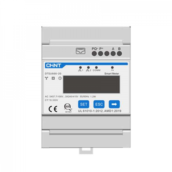 SUNGROW | SEM DTSU666-20 250A Three Phase Smart Meter indirect measurement (needs CT‘s) | UT000138