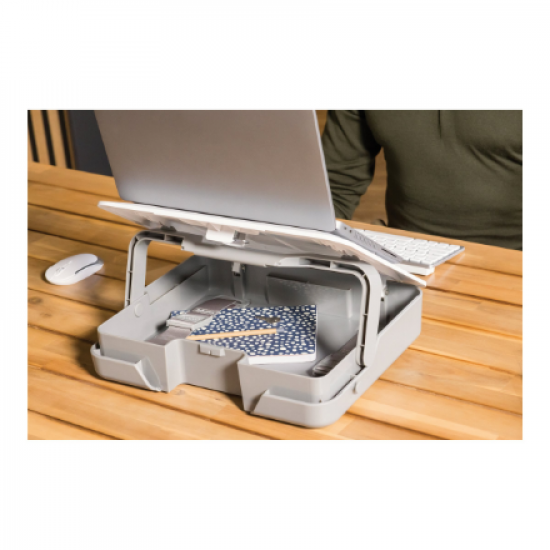 Fellowes | Breyta 2in1 Laptop Carry Case/Laptop Riser | White | 384 x 308 x 89 mm