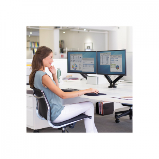 Fellowes | Platinum Series Dual Horizontal Monitor Arm | 8042501 | Black