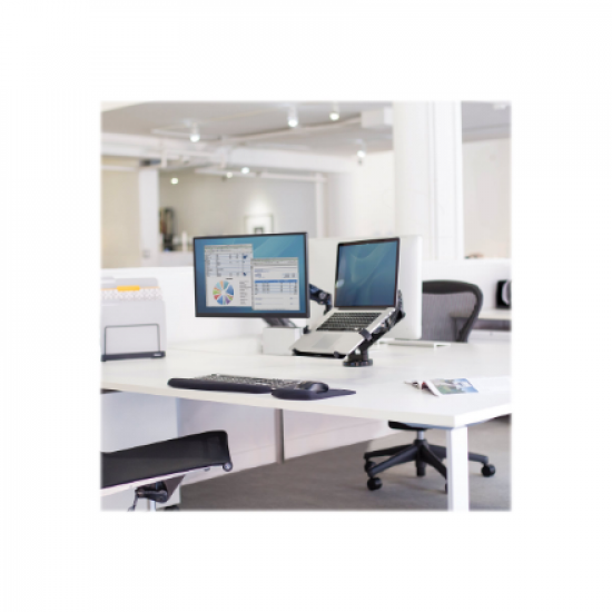 Fellowes | Platinum Series Dual Horizontal Monitor Arm | 8042501 | Black