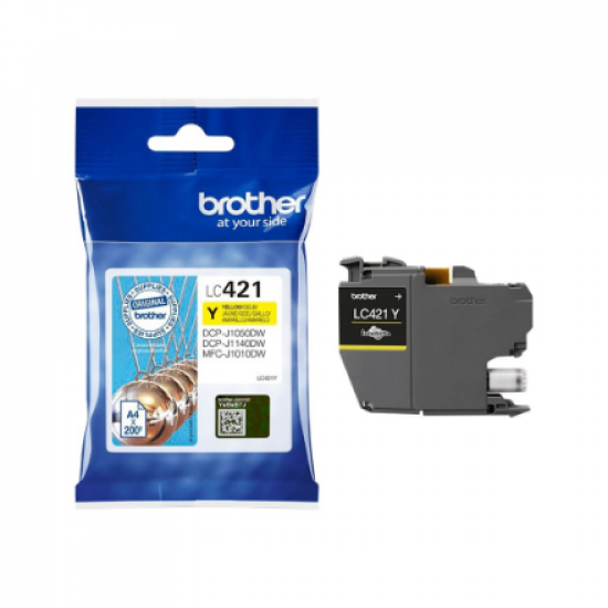Brother LC421Y | Ink cartridge | Yellow
