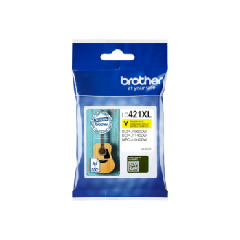 Brother LC421XLY | Ink Cartridge | Yellow