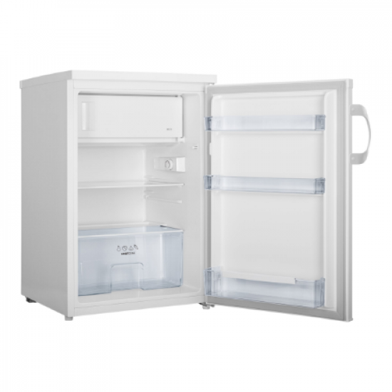 Gorenje | Refrigerator | RB492PW | Energy efficiency class E | Free standing | Larder | Height 84.5 cm | Fridge net capacity 107 L | Freezer net capacity 13 L | 40 dB | White