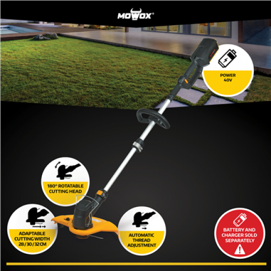 MoWox | Hand Held Battery Grass Trimmer (without battery) | ET 40 Li | Cordless