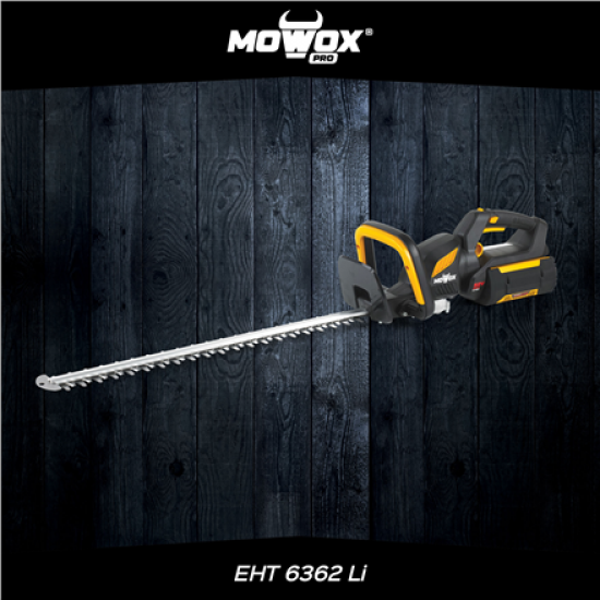 MoWox | 62V Excel Series Hand Held Battery Hedge Trimmer With Rotating Handle (Without Battery and Charger) | EHT 6362 Li | Cordless