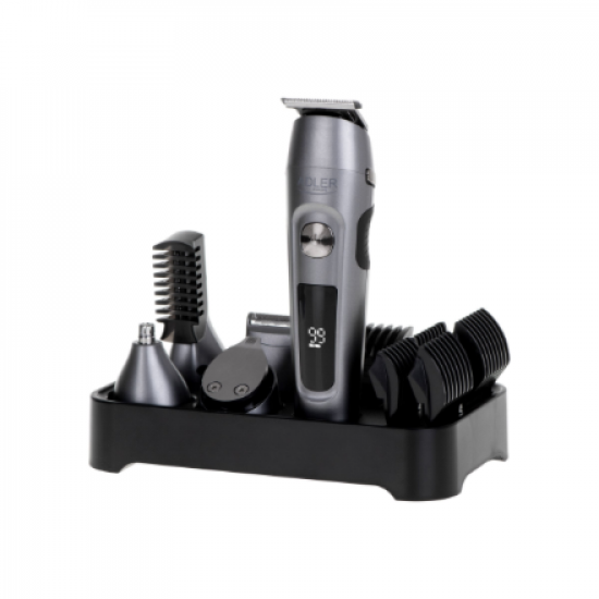 Adler | Grooming 6 in 1 Set | AD 2944 | Cordless | Number of length steps 6 | Stainless Steel/Black
