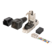 CAT 6A Field Termination Plug, STP with dust cap, Bend relief | DN-93631