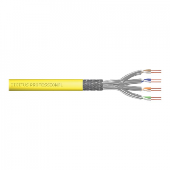 Digitus | Cat 7A class FA, S/FTP, Twisted Pair installation cable, simplex, 1500 MHz | DK-1744-A-VH-10-P