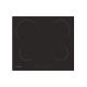 Candy | Hob | CH64CCB/4U2 | Vitroceramic | Number of burners/cooking zones 4 | Touch | Black