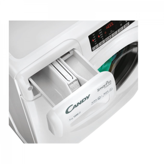 Candy | Washing Machine | CO4 274TWM6/1-S | Energy efficiency class A | Front loading | Washing capacity 7 kg | 1200 RPM | Depth 45 cm | Width 60 cm | Display | LCD | Wi-Fi | White