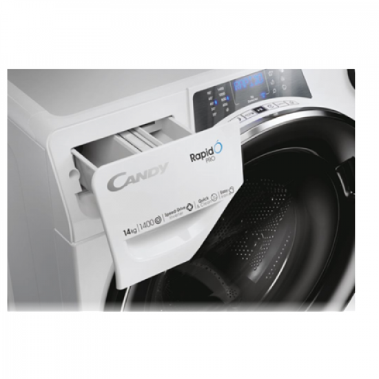 Candy | Washing Machine | RP 4146BWMBC/1-S | Energy efficiency class A | Front loading | Washing capacity 14 kg | 1400 RPM | Depth 67 cm | Width 60 cm | TFT | Steam function | White