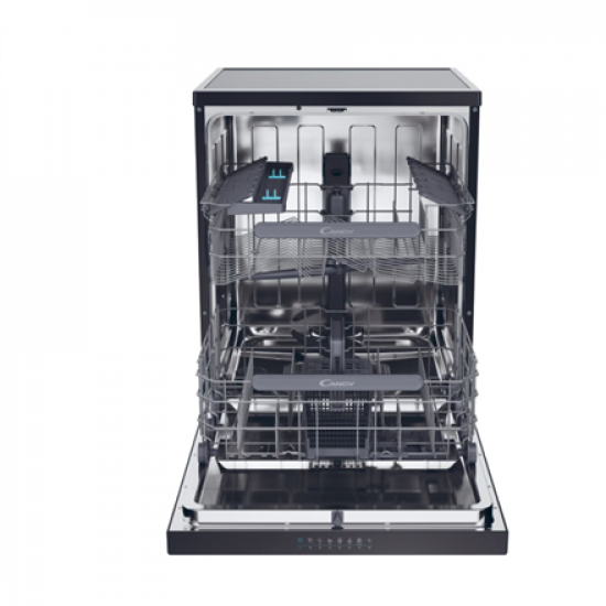 Dishwasher | CF 5C6F0B | Free standing | Width 59.7 cm | Number of place settings 15 | Number of programs 8 | Energy efficiency class C | Display | Black