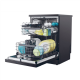 Dishwasher | CF 5C6F0B | Free standing | Width 59.7 cm | Number of place settings 15 | Number of programs 8 | Energy efficiency class C | Display | Black