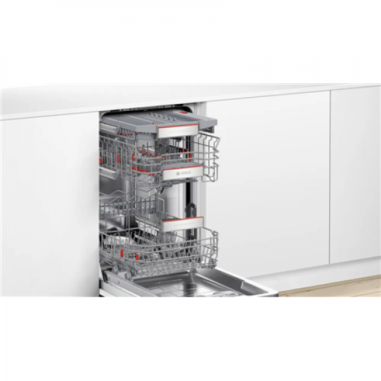 Dishwasher | SPV6ZMX17E | Built-in | Width 45 cm | Number of place settings 10 | Number of programs 6 | Energy efficiency class C | Display | White