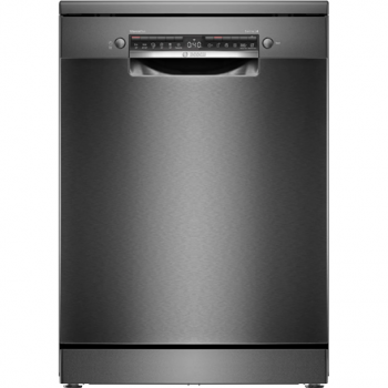 Dishwasher | SMS4EMC06E | Free standing | Width 60 cm | Number of place settings 14 | Number of programs 6 | Energy efficiency class B | Display | AquaStop function | Black inox