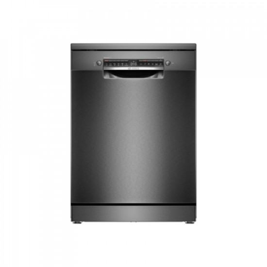 Dishwasher | SMS4EMC06E | Free standing | Width 60 cm | Number of place settings 14 | Number of programs 6 | Energy efficiency class B | Display | AquaStop function | Black inox
