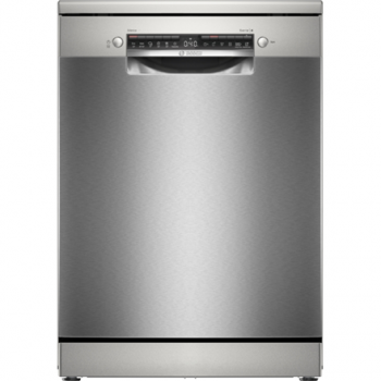 Dishwasher | SMS4HVI00E | Free standing | Width 60 cm | Number of place settings 14 | Number of programs 6 | Energy efficiency class D | Display | AquaStop function | Silver inox