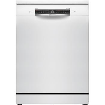 Dishwasher | SMS4HVW00E | Free standing | Width 60 cm | Number of place settings 14 | Number of programs 6 | Energy efficiency class D | Display | AquaStop function | White