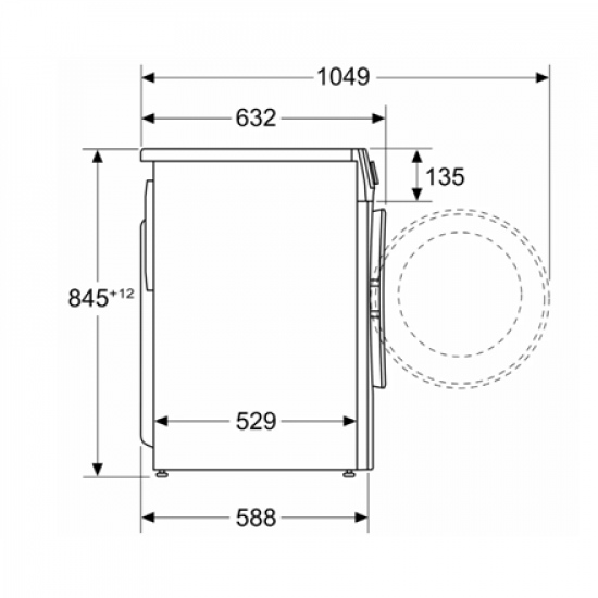 Bosch | Washing Machine | WGG242Z2SN | Energy efficiency class A | Front loading | Washing capacity 9 kg | 1200 RPM | Depth 63 cm | Width 60 cm | Display | LED | Steam function | White
