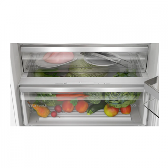 Bosch Refrigerator | KBN96VSE0 | Energy efficiency class E | Built-in | Combi | Height 193.5 cm | No Frost system | Fridge net capacity 285 L | Freezer net capacity 98 L | 34 dB | White