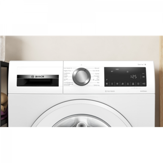 Bosch | Washing Machine | WGG244ZMSN | Energy efficiency class A | Front loading | Washing capacity 9 kg | 1400 RPM | Depth 59 cm | Width 60 cm | LED | Steam function | Direct drive | White