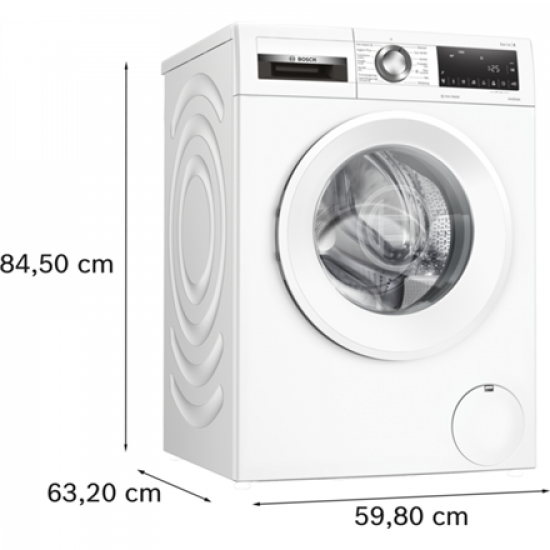 Bosch | Washing Machine | WGG244ZMSN | Energy efficiency class A | Front loading | Washing capacity 9 kg | 1400 RPM | Depth 59 cm | Width 60 cm | LED | Steam function | Direct drive | White